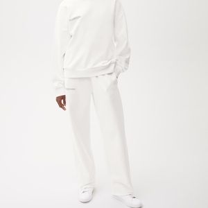 PANGAIA S Heavyweight Sweatpants turned light blue/ off white